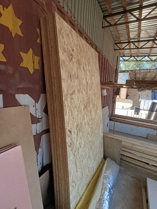 OSB фанера 6мм, 9мм,  ДВП,