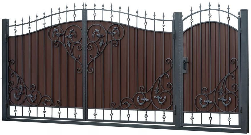 Ковоные и в стиле лофт  ворота