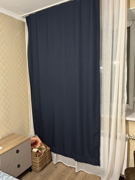 Продаю синие шторы