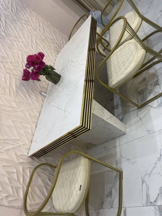 Стол со стульями 6 шт