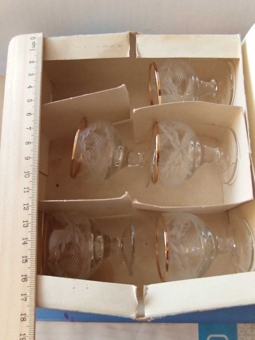 Фруктовница СССС, вазочка, рюмки хрусталь