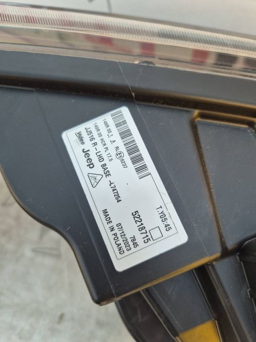 Far dreapta Jeep Avenger Full LED 52218715 nou original an 2023-2024-2