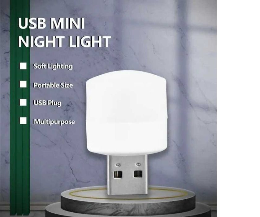 5 buc Bec / lampa cu mufa usb, lampa de veghe, lampa de citit
