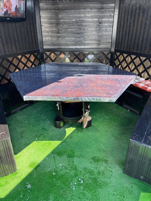 Butoi stejar cu blat hexagonal 164/164