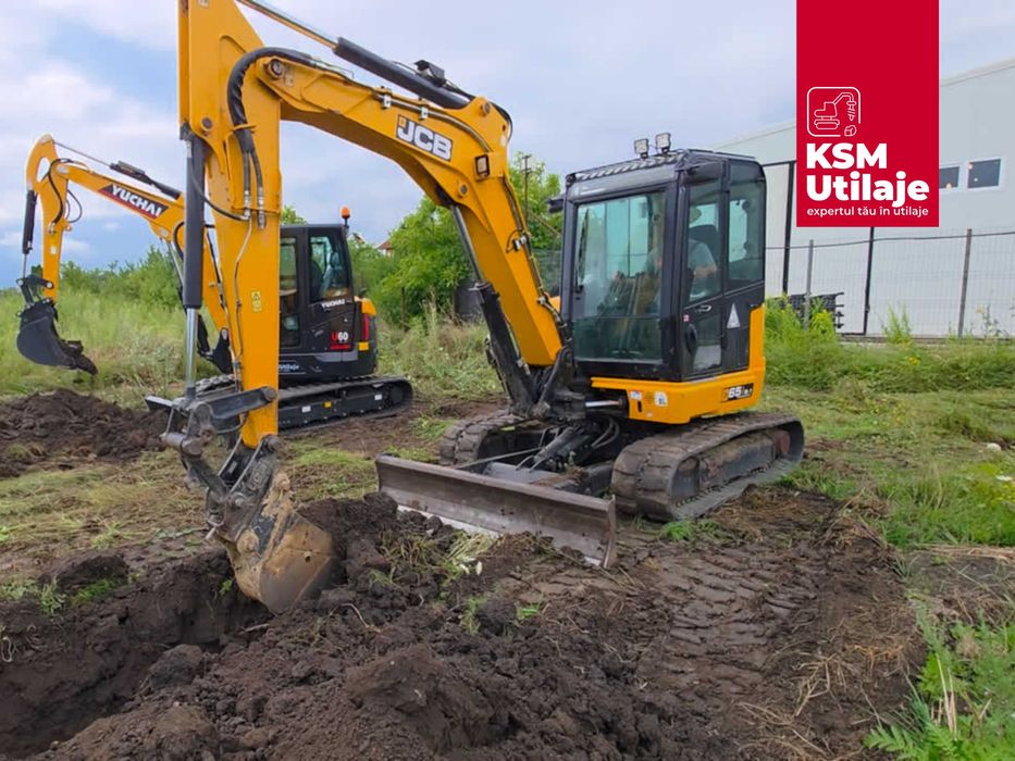 JCB 65R-1 SH (2019) – Midi Excavator 6.7t, 3470h, AC, Garanție!