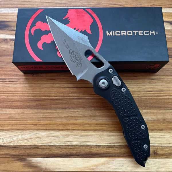 Microtech Stitch-A, Lama Stonewash M390, Automat