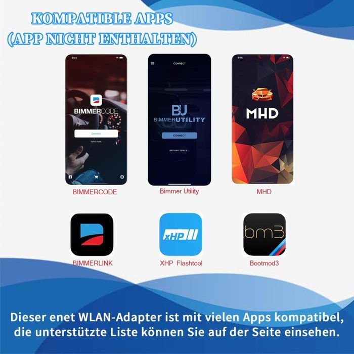 Adaptor ENET WiFi OBD, UniCarScan UCSI-2100 OBD2 Bluetooth 4.0 pentru BMW E/F/G – BimmerLink, BimmerCode, MHD, xHP