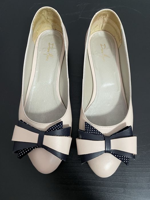 Balerini din piele, marimea 36 (23 cm), nude