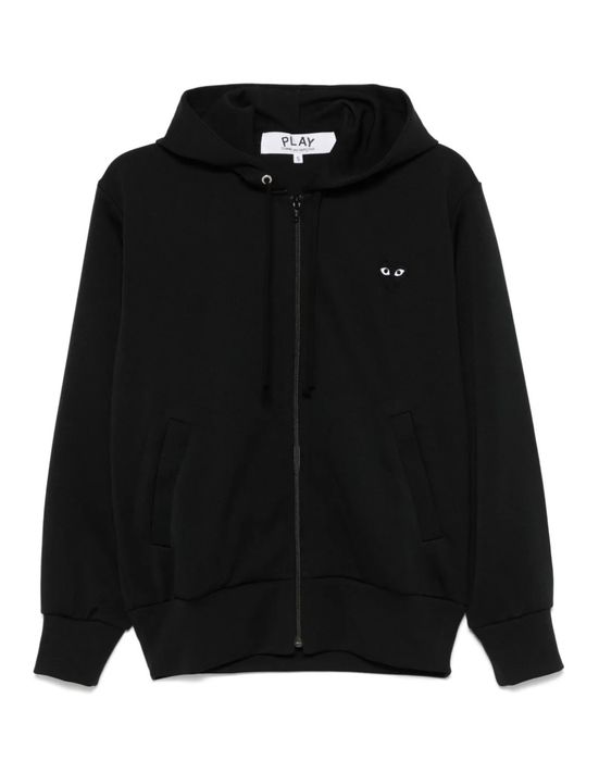 CDG zip hoodie черная