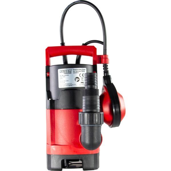 Потопяема помпа за мръсна вода 400w 1" 125 л/мин. 25 мм raider