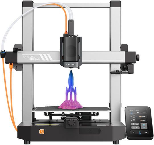 Imprimanta 3D Anycubic Kobra 3 FDM WiFi auto-leveling 600mm/s PLA noua