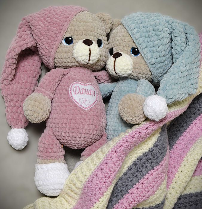 Плетени мечета Мече с пижама