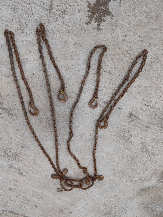 Lanțuri ancorare / ridicare 2 metri cu cârlige – rezistente