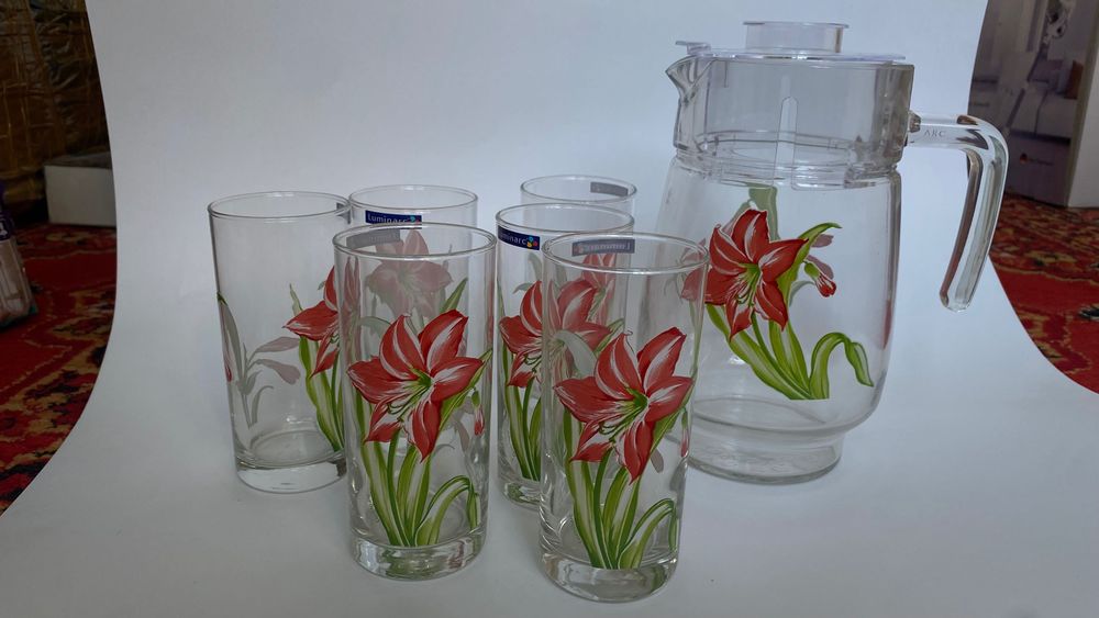 Графин Luminarc, 1 кувшин, 6 стакан