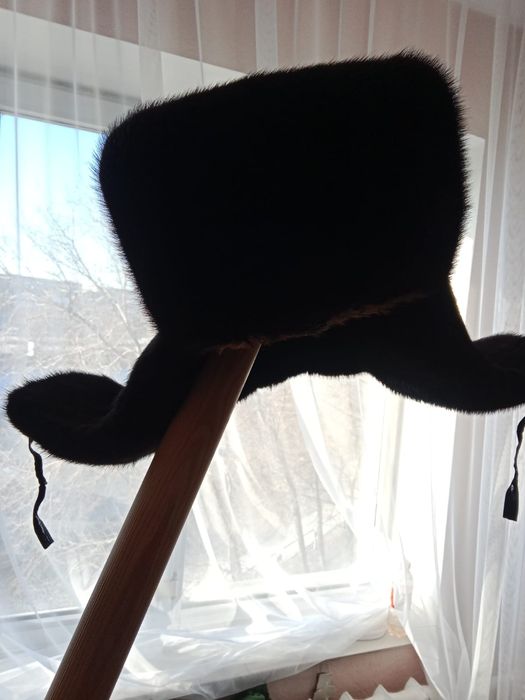 Шапка норковая ушанка