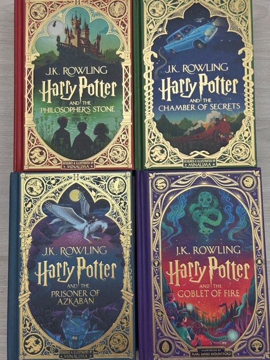 Гарри Поттер Миналима на английском (Harry Potter MinaLima 1-4) новые