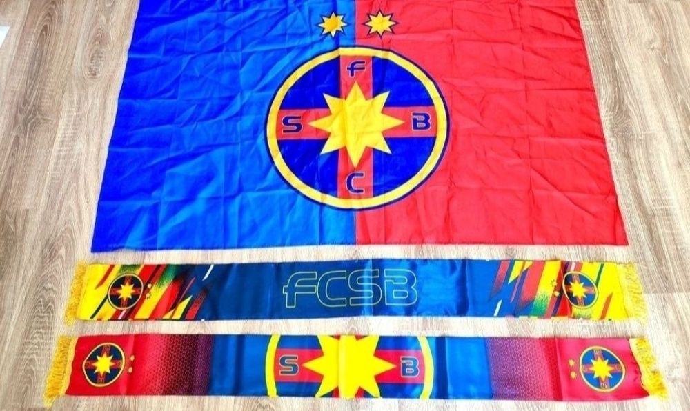 Steag Fcsb + Esarfa Fcsb Steaua București
