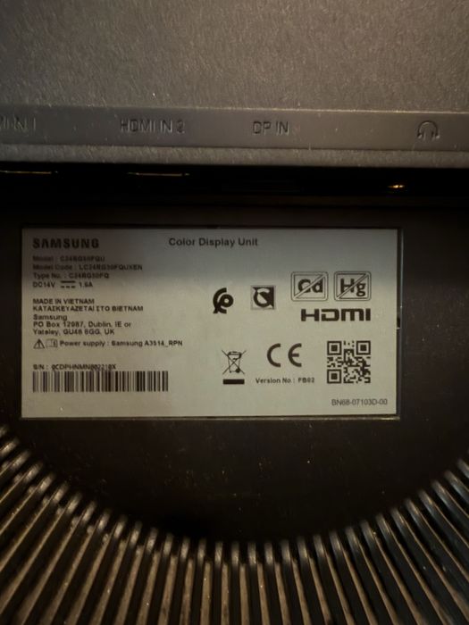 Monitor curbat Samsung 144Hz 24,5"