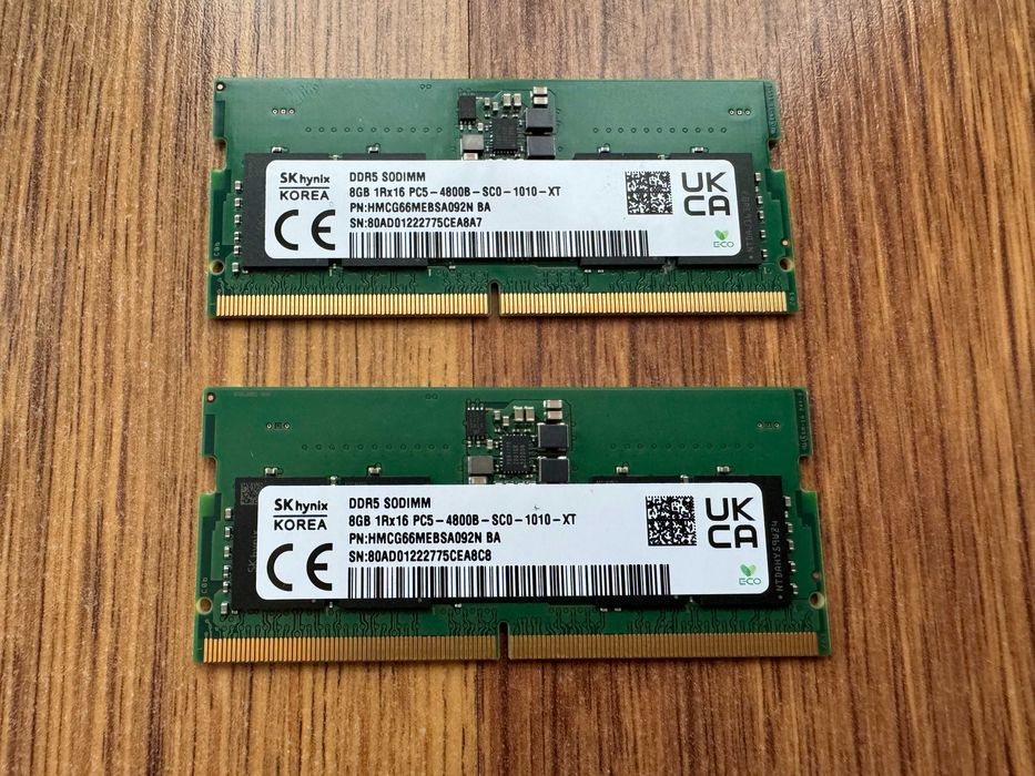 НОВА Hynix 8GB / 16GB 4800MHz DDR5 SODIMM Ram памет за лаптоп