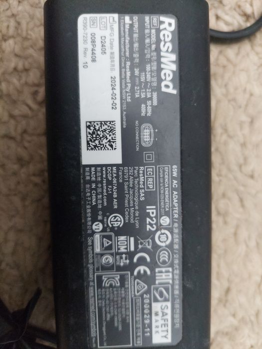 Alimentator,incarcator original pentru aparat resmed