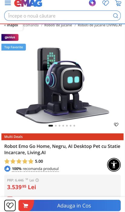 Robot Emo Go Home , desktop AI pet