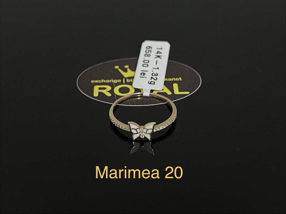Bijuteria Royal CB: Inel dama aur nou 14k 1,32gr