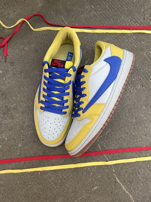 Jordan 1 Travis Canary Yellow