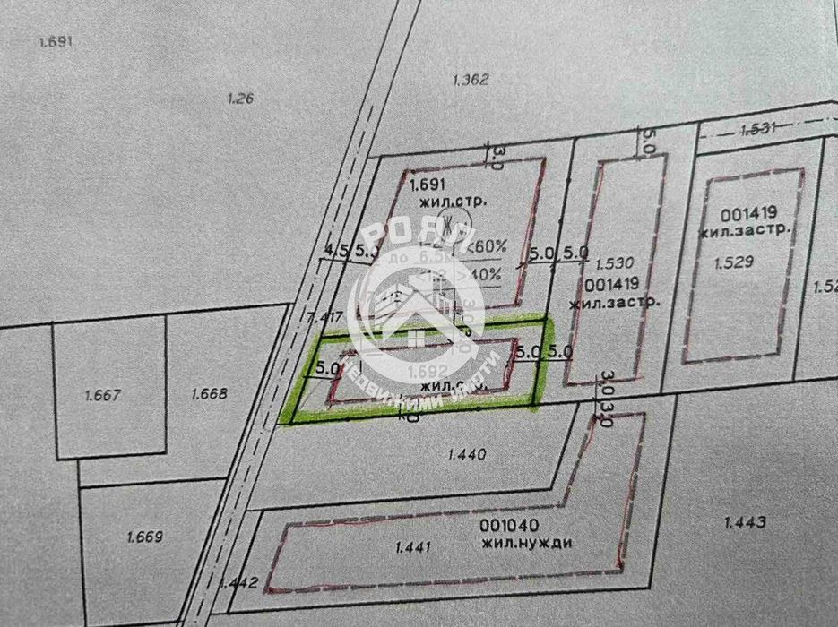 Продава се Парцел в Пловдив, Беломорски - 680 кв.м за 103 €/кв.м - Снимка #6