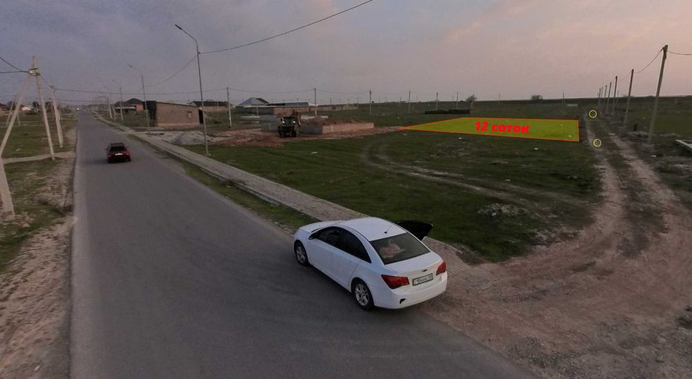 Участок 12 соток в с. Шубарсу (2-ой от ул. Әсіпбек Омарова)