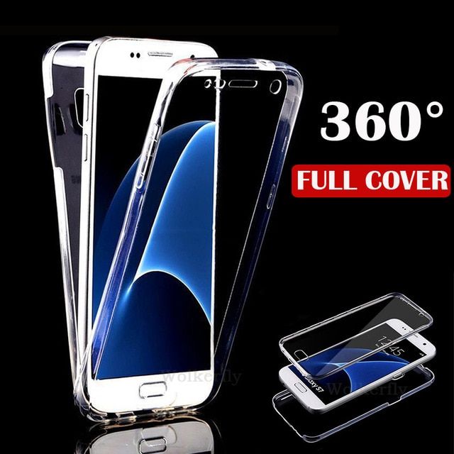 Husa CRYSTAL 360° fata + spate pentru Samsung Galaxy  S6 / S7