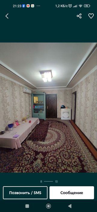 Бектемир тумани Олтинтопган махалласида квартира сотилади.