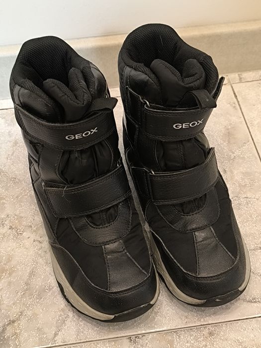 Geox - Непромокаеми ботуши Sentiero ABX с велкро, Черен