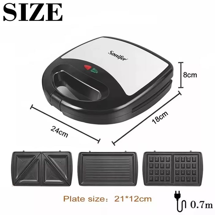 Доставка! Тостер, Вафли, Сэндвич Sonifer SF-6050 3 в 1