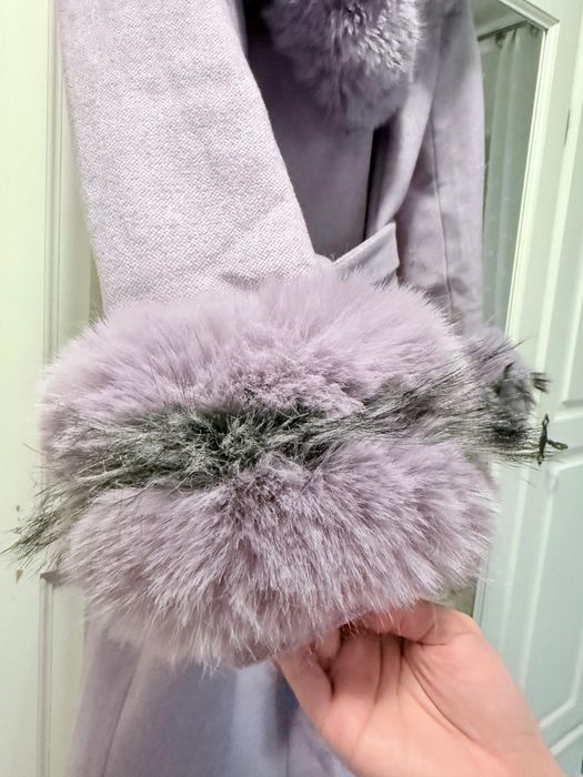 Palton elegant violet