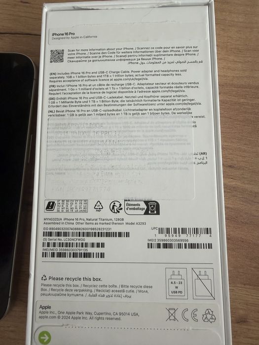 Iphone 16 pro 128 gb