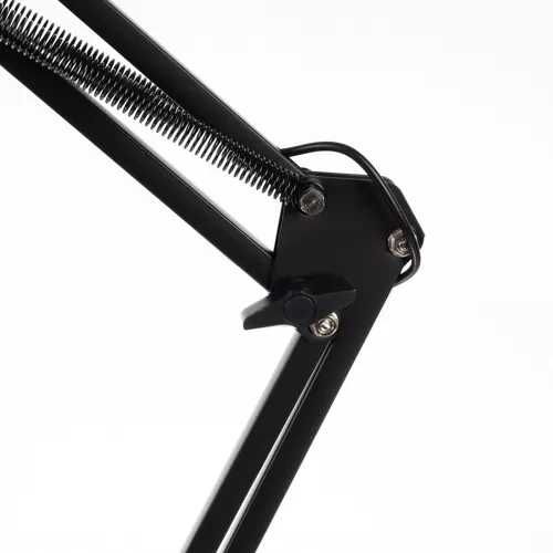 Lampa de Birou LED 2 in 1, Negru, 3 Culori, Brate Reglabile,