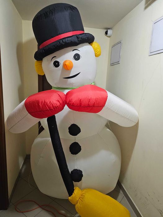 Надуваем снежен човек 240см за Външна коледна украса