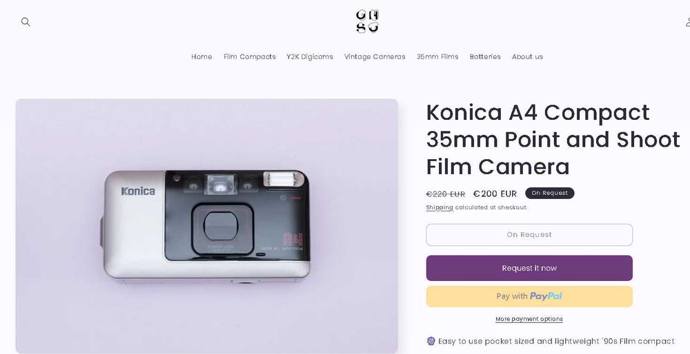 Konika / Canon / Olympus -  Vintage Film Cameras