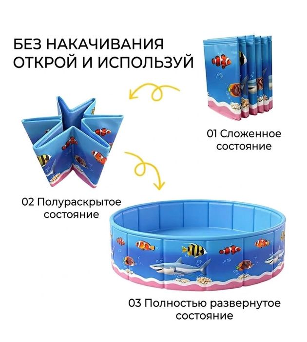 Бассейн каркасный детский Новый 120*40