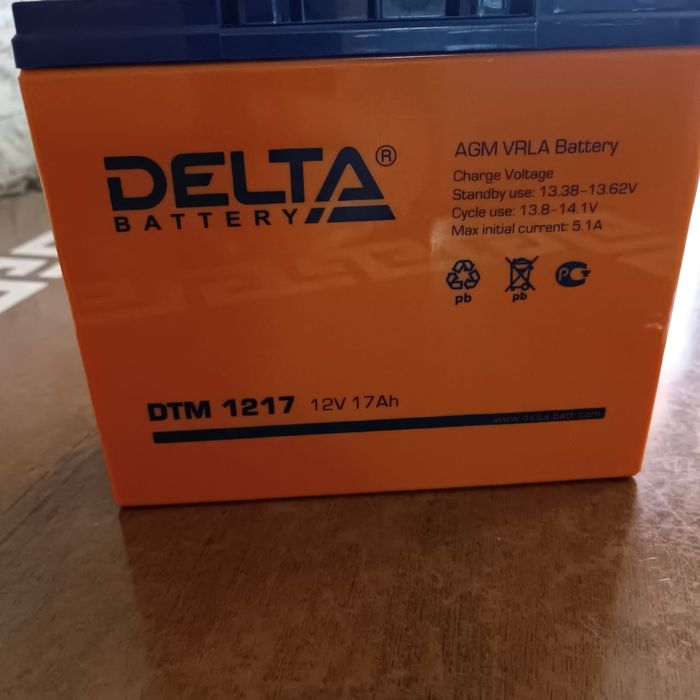 Аккумулятор  DELTA  AGM 17 ah