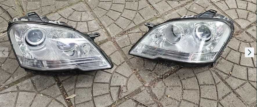 Рециклирани фарове с BI- LED лупи Мерцедес МЛ  Mercedes ML Face W 164