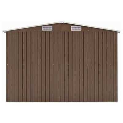 Градинска барака, 3 Цвята , 257x779x181 см, поцинкована стомана