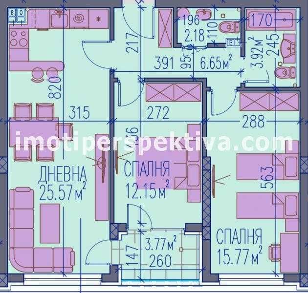 Продава се Тристаен апартамент в Пловдив, Център - 100 кв.м за 1235 €/кв.м - Снимка #14