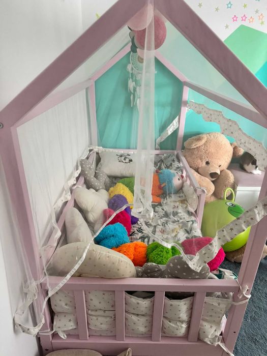 Pat Casuta Montesori + Saltea + Accesorii