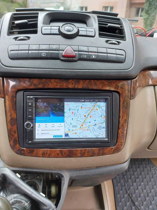 Navigatie Android Mercedes Vito Waze YouTube GPS BT USB casetofon