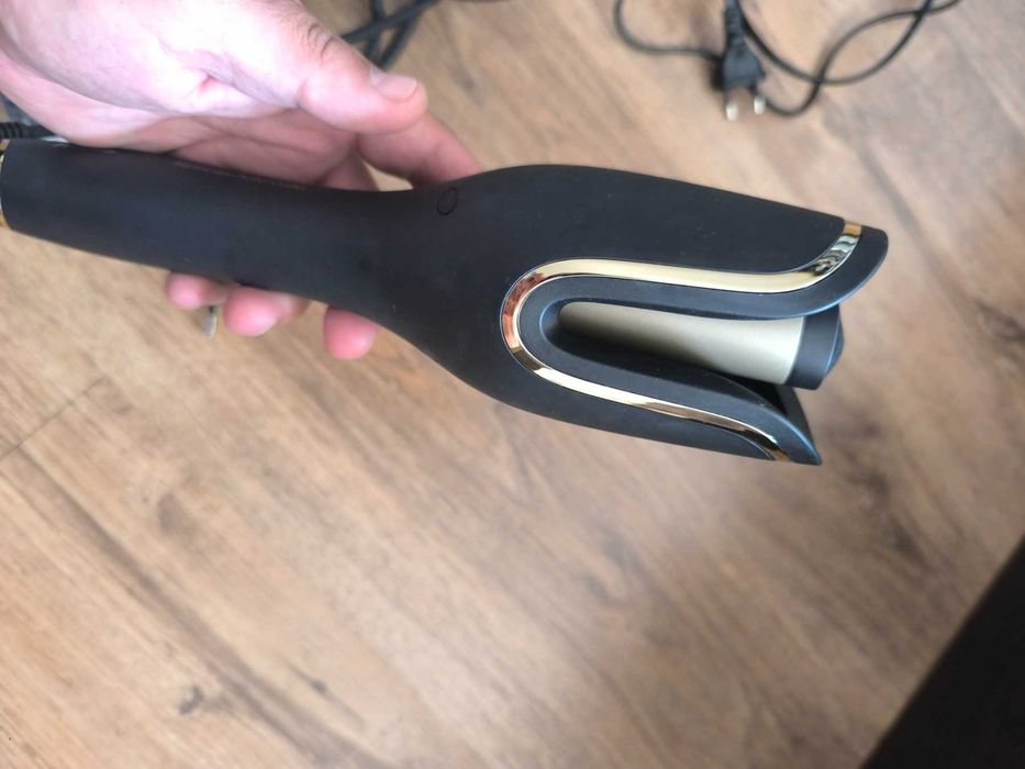 Маша за коса Philips auto curler 8000 + подарък нова преса за малки вафли
