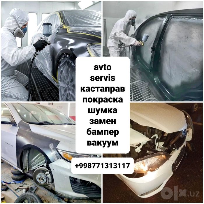 Kastapraf,Avtoservis,pokraska.kuzov,shumka,bamper.zamen. va boshqalar.