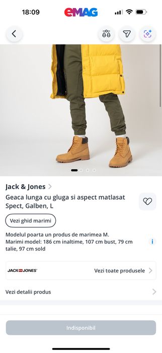 !!! NOUA Geaca de iarna groasa Jack & Jones Geaca Barbati Marimea L