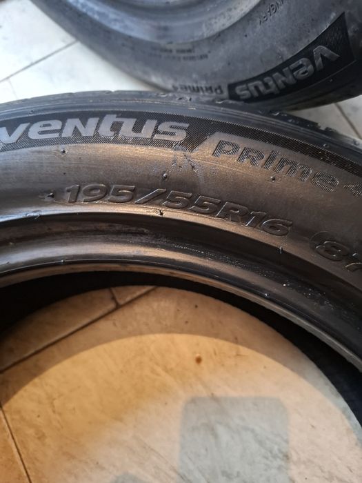 2 Летни гуми Ханкок 195/55/16 ДОТ23 7мм