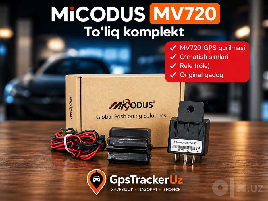 GPS-трекер MiCODUS MV720 (ishonchli hizmat Gps_Tracker_UZda!)